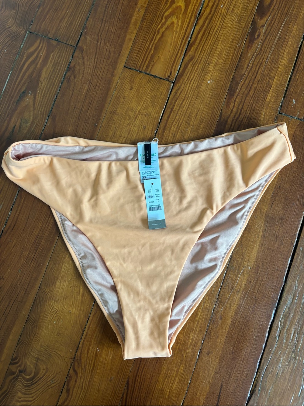 J. Crew High rise cheeky Bikini Bottom in orange